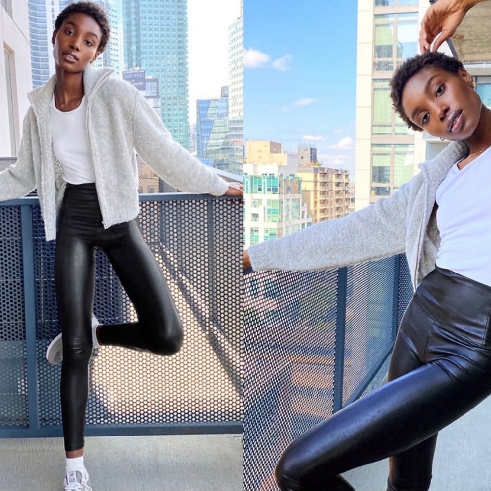 wilfred free faux leather leggings